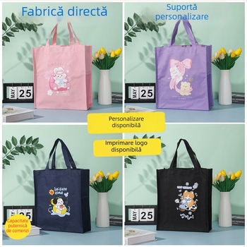 Geantă de studiu pentru pregătire suplimentară: material Oxford, compartiment interior dublu, imprimare de logo disponibilă, personalizare disponibilă, potrivită pentru pregătiri în afara școlii