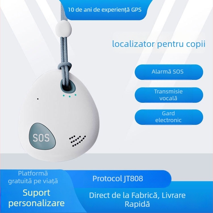 Locator Beidou cu apel vocal SOS și GPS, zonă wireless de geofence, anti-pierdere pentru oameni în vârstă și copii, model X1, precizie GPS 5 m, baterie ~5 zile, impermeabil