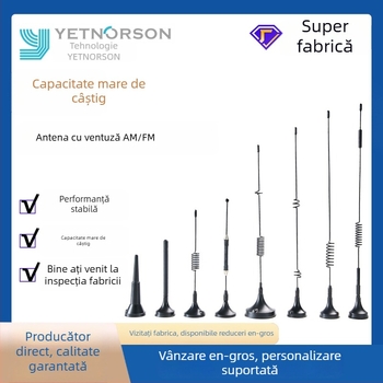 Yanoxun antenă exterioară verticală cu ventuză, pentru GPRS/GSM, 433 MHz, 2.4 GHz/4G LTE bandă întreagă