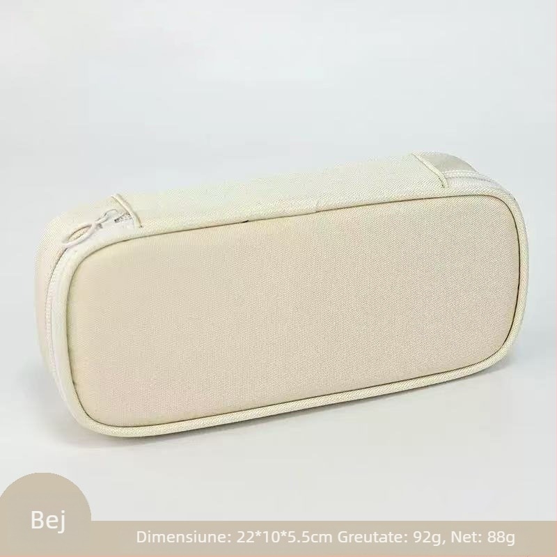 Penar din stofă Oxford cu imprimare logo, simplu, capacitate mare, ușor, unisex, pentru școala primară, căptușeală poliester, stil campus tineresc