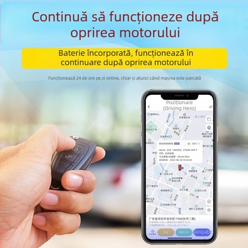 OBD tracker pentru vehicul XY109 | Precizie GPS 10 m | Alarme: vibrație, geofence, viteză excesivă | Baterie polimerică 2 h | Alimentare OBD