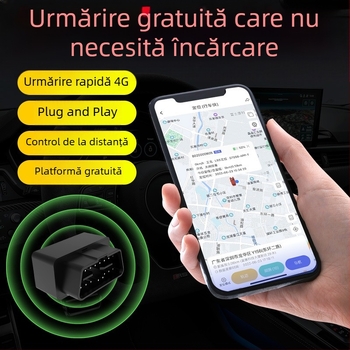 OBD tracker pentru vehicul XY109 | Precizie GPS 10 m | Alarme: vibrație, geofence, viteză excesivă | Baterie polimerică 2 h | Alimentare OBD