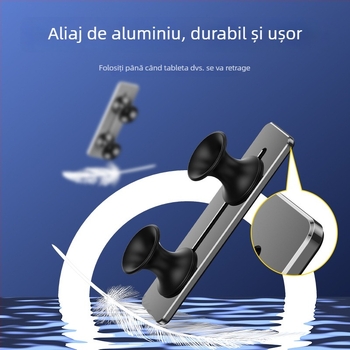 B02 Mâner plat pentru tabletă – aliaj de aluminiu + gel de siliciu, controler de joc fără fir
