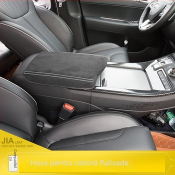 Cotieră centrală din piele Hyundai Palisade — husă de protecție