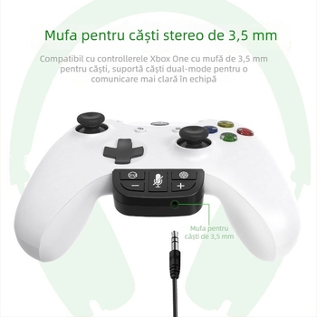 Convertor pentru Xbox One controller cu amplificator de sunet și adaptor pentru căști (ABS)