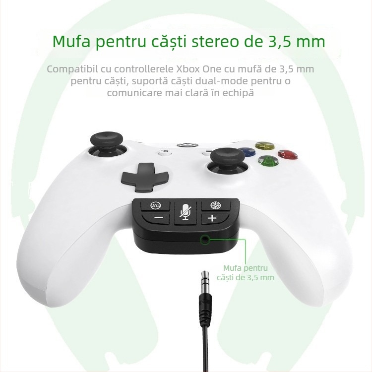 Convertor pentru Xbox One controller cu amplificator de sunet și adaptor pentru căști (ABS)