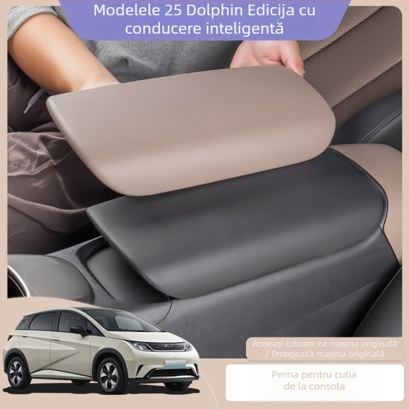 Protector pentru cotiera centrală – ABS, panou decorativ interior, compatibil BYD Dolphin 25 Intelligent Driving Edition