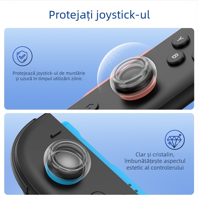 Capac joystick pentru Nintendo Switch NS2 – Protecție cu formă de ciupercă pentru joystick stâng și drept