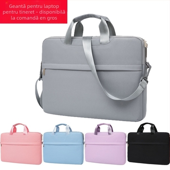 Geantă de protecție pentru laptop și tabletă – material Oxford, impermeabil, fermoar, mâner moale, compartiment interior cu fermoar, protecție la șocuri