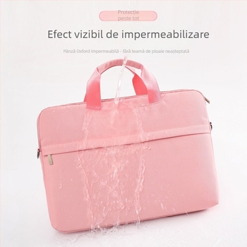Geantă de protecție pentru laptop și tabletă – material Oxford, impermeabil, fermoar, mâner moale, compartiment interior cu fermoar, protecție la șocuri