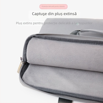 Geantă de protecție pentru laptop și tabletă – material Oxford, impermeabil, fermoar, mâner moale, compartiment interior cu fermoar, protecție la șocuri