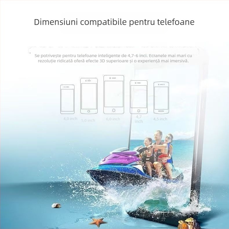 Ochelari VR cu montură pe cap 3D – Experiență panoramică imersivă în teatru – ecran de 32 inch – Dispozitiv purtabil inteligent