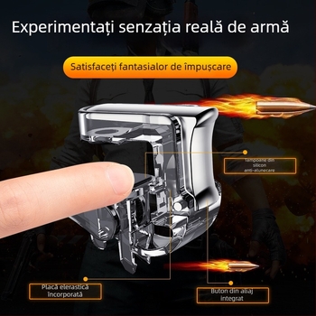 GT01 Controler de joc wireless mini pentru smartphone, butoane din aliaj PC+Zn, interfață universală pentru telefoane, compatibil cu Apple și Android, fără vibrații.