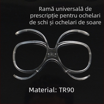 Ramă pentru ochelari de schi cu dioptrii, pentru lentile de prescripție, formă fluture, material TR, oglindă de proximitate