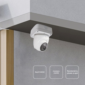 Suport de monitorizare din aliaj de aluminiu cu cutie pentru cablu ascuns, universal pentru interior/exterior, montaj pe perete sau suspendat pentru camere dome, bază pătrată