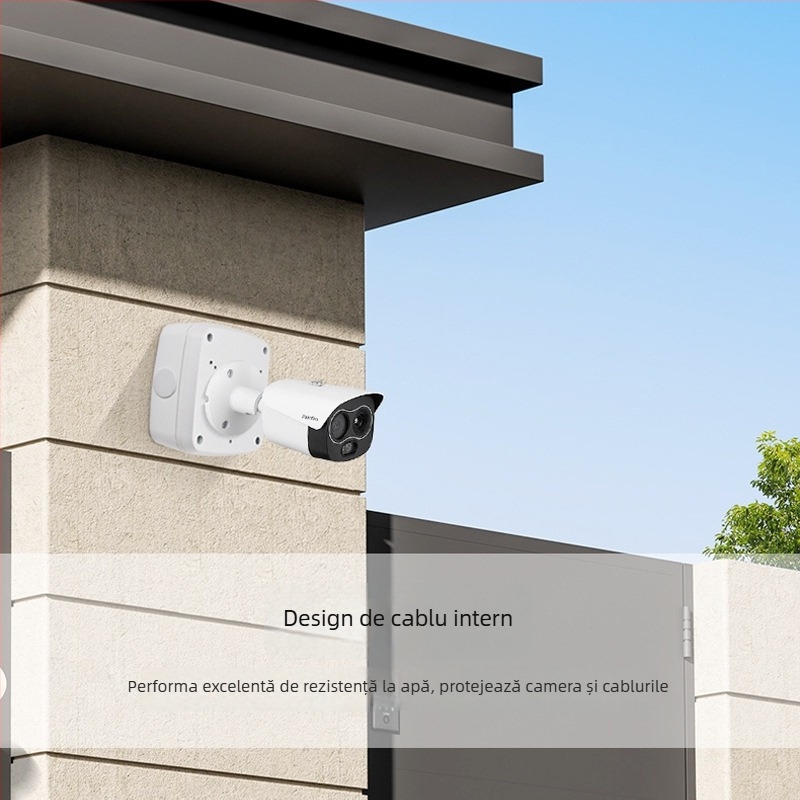 Suport de monitorizare din aliaj de aluminiu cu cutie pentru cablu ascuns, universal pentru interior/exterior, montaj pe perete sau suspendat pentru camere dome, bază pătrată