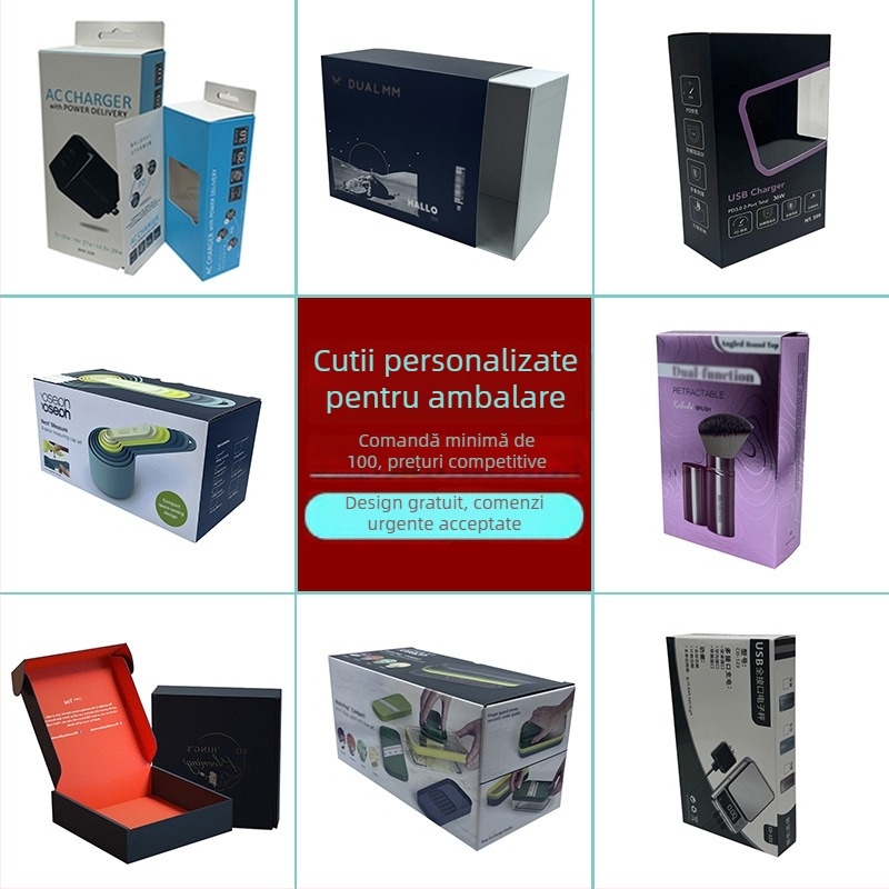 Cutie pliabilă din carton, 250gsm, imprimare: offset, embosare, UV, origine Shenzhen