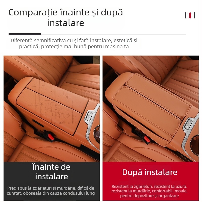 Capac pentru cotiera centrală — Piele; Compatibil cu Aian V Tyrannosaurus Rex; Marca: Other