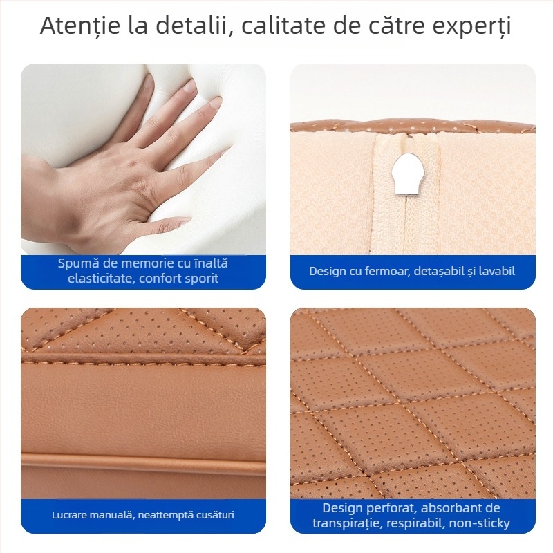 Spumă cu memorie pentru cotiera centrală, pentru creșterea înălțimii și protecție – accesorii pentru interiorul mașinii