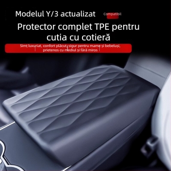 Acoperire a consolei centrale Tesla Model 3/Y – protecție TPE, prelucrare personalizată