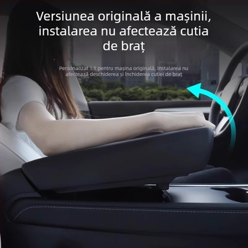 Acoperire a consolei centrale Tesla Model 3/Y – protecție TPE, prelucrare personalizată