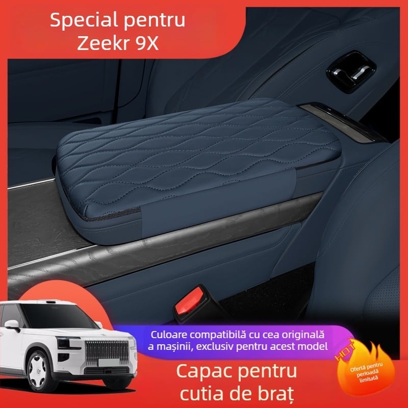 Zeekr 9x Protecție pentru Cotieră Centrală – Kit din Piele cu Capac Central Înalțat