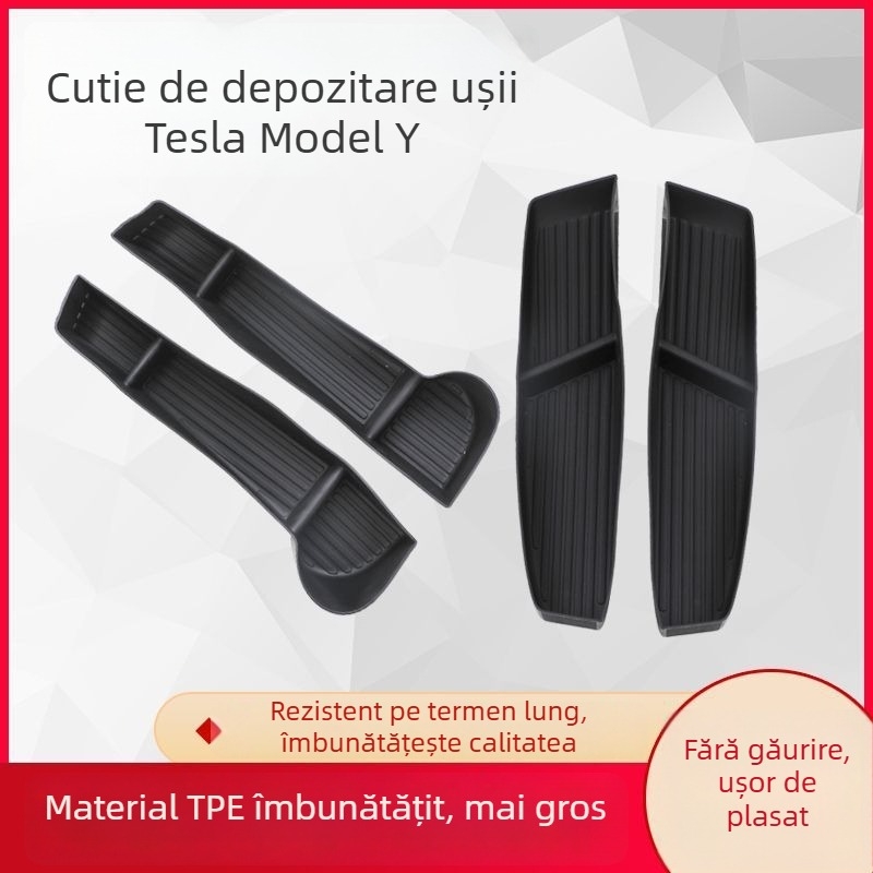Cutie de depozitare pentru ușa Tesla Model Y, din plastic, impermeabilă