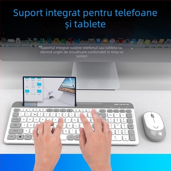 Set tastatură și mouse Bluetooth X908 — 1200 DPI, ergonomic, Bluetooth pentru tastatură și mouse