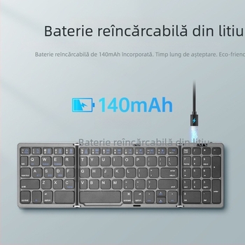 Tastatură wireless Bluetooth B089 — compatibilitate universală, design ergonomic, greutate 215 g