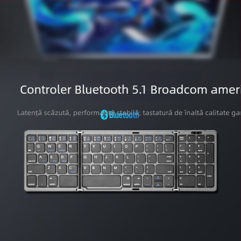Tastatură wireless Bluetooth B089 — compatibilitate universală, design ergonomic, greutate 215 g