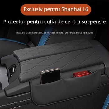 Padă de ridicare pentru cutia cotierelor din consola centrală pentru Jietu Shanhai L6 — Personalizare disponibilă, Capac de protecție, Decor cu buzunar de depozitare