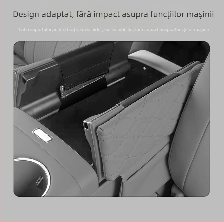 Acoperire din piele pentru cotiera centrală cu pernă de înălțare pentru LeapMotor C11, compatibilă cu 26 de variante, personalizabilă
