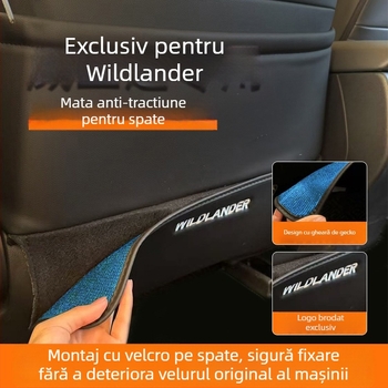 Protecție pentru bancheta din spate Toyota Wilanda, cu broderie gecko labă, material microfibră, pentru toate anotimpurile, cod produs Wldft