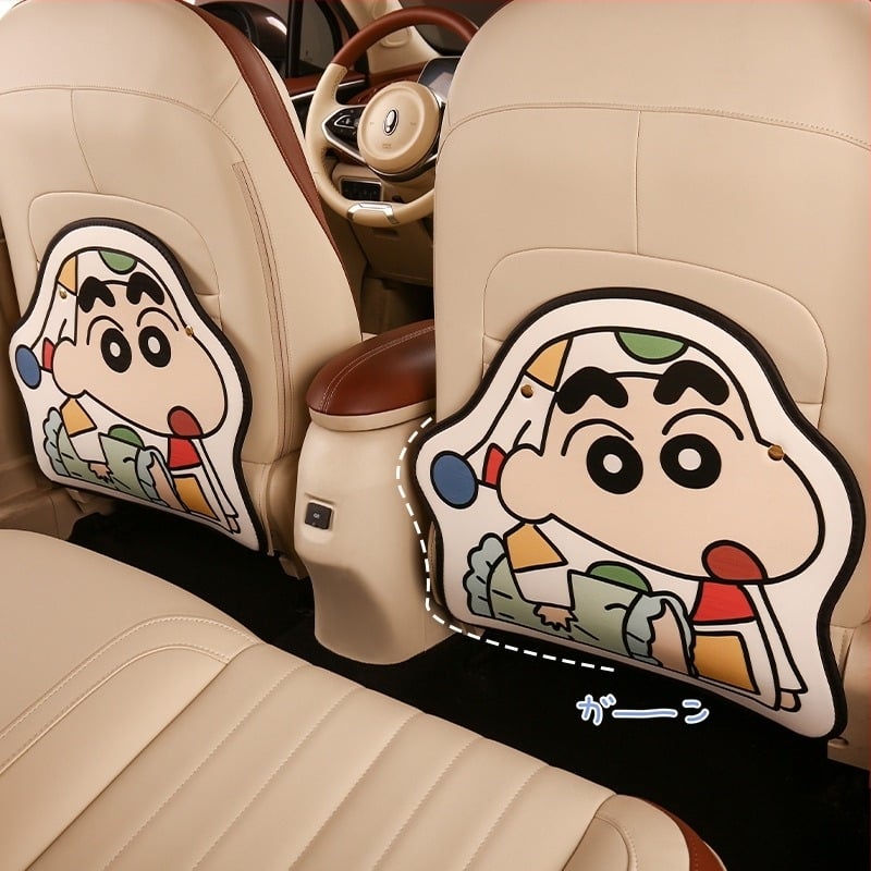 Perna pentru spatele scaunului auto, PU, model Cartoon, umplutură din burete, Cow Mom Craft