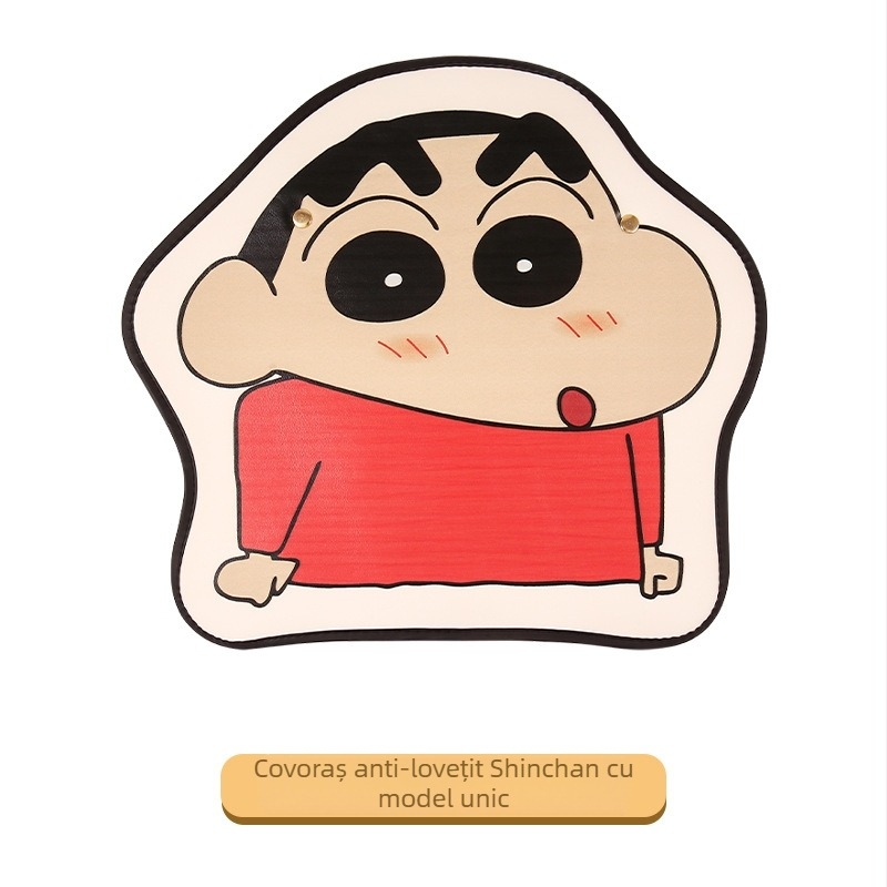 Perna pentru spatele scaunului auto, PU, model Cartoon, umplutură din burete, Cow Mom Craft