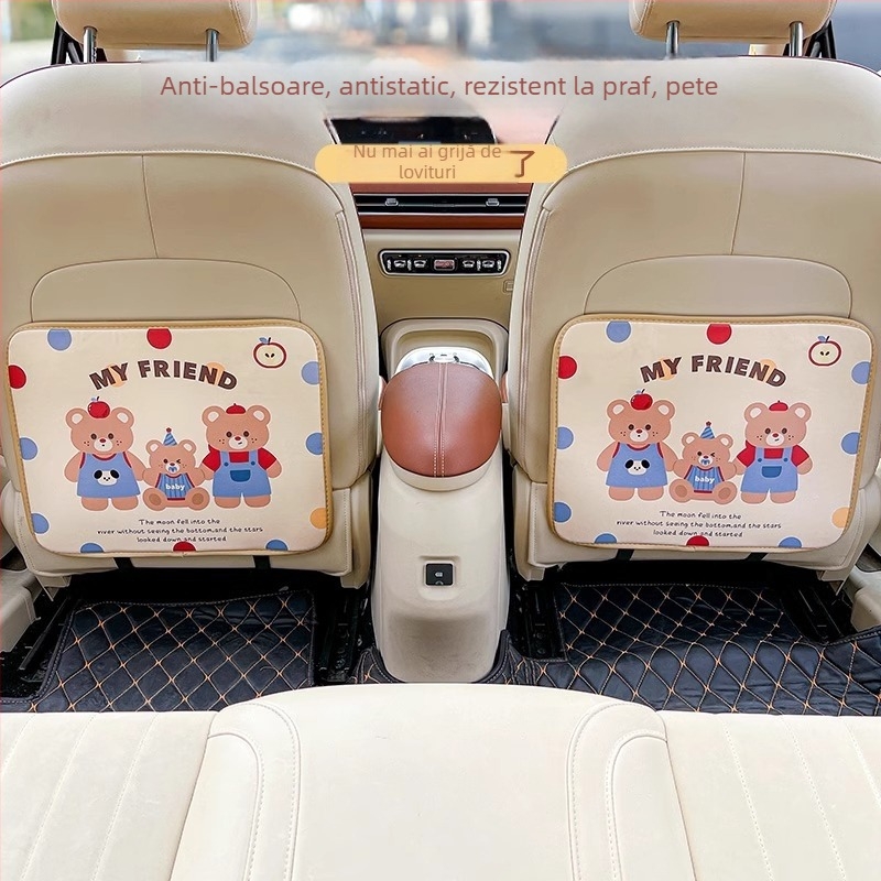 Protecție pentru spătarul scaunului auto pentru copii – universal interior, folie de aluminiu, anti-șoc