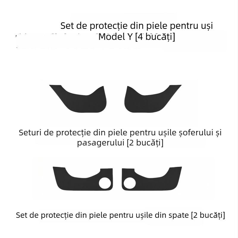 Panneau din piele pentru pragul ușii Tesla Model 3/Y - utilizare pe toate anotimpurile, umplutură din burete, Ben-Fuhe AL1021751576