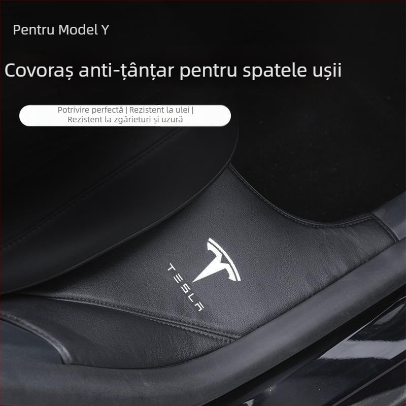 Pad anti-kick pentru Tesla Model Y – pragul din spate al portierelor cu protecție încorporată