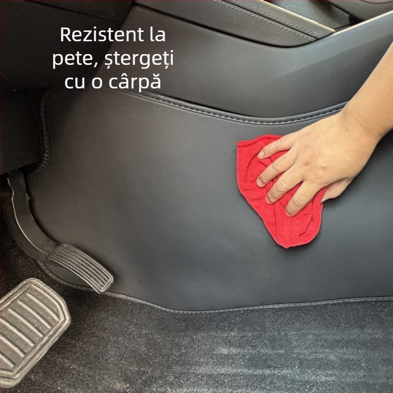 Tyee protecție din piele all-season pentru consola centrală și protecții laterale Tesla Model Y 2025 – cu umplutură din burete, acoperire dedicată vehiculului