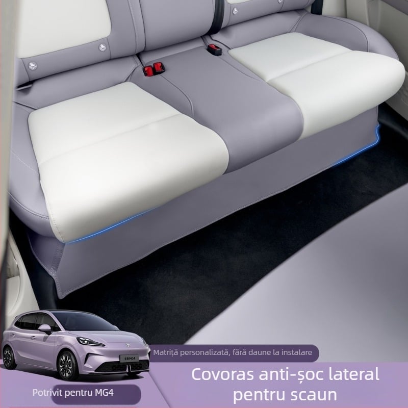 Padă anti-kick pentru bancheta din spate MG4, protecție interioară rezistentă la murdărie, material Napa, compatibilă cu 26 modele MG4, brand Mumu Screen