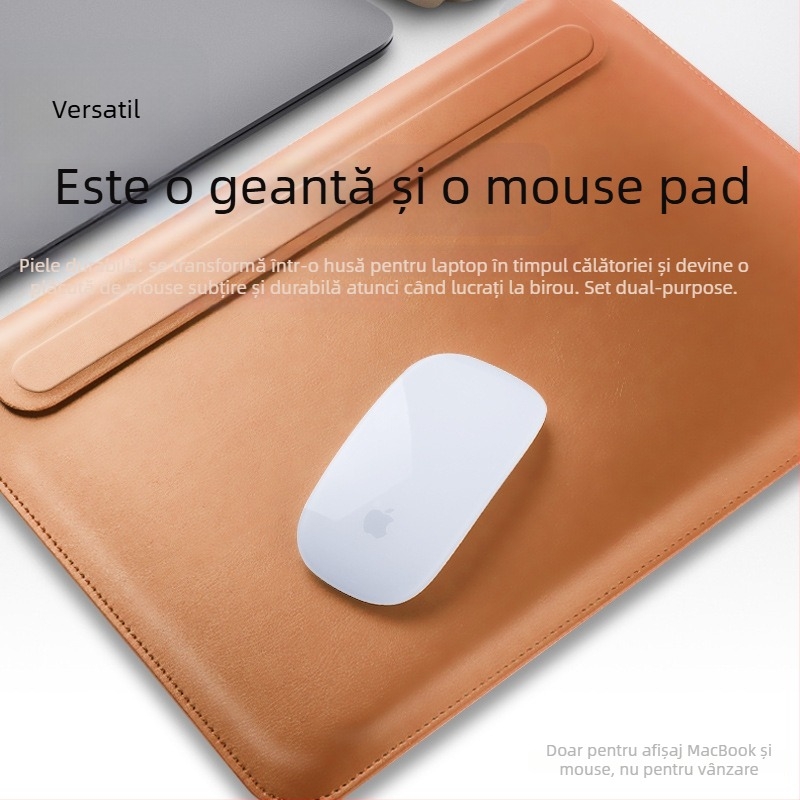 Geantă liner pentru laptop – piele sintetică cu căptușeală pluș, compatibilă cu MacBook Pro, MacBook Air, 1327355784 și altele