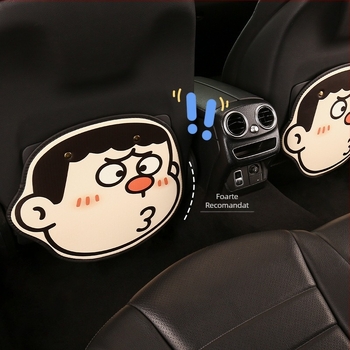 Protecție pentru spatele scaunului auto pentru copii - universală pentru toate anotimpurile, PU, umplutură burete, model desene animate