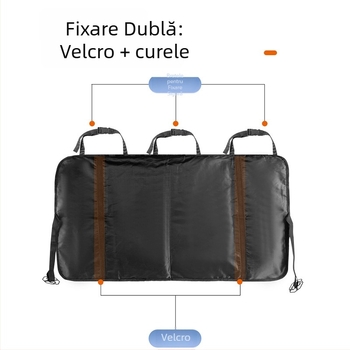 Geantă de depozitare pentru portbagaj auto – tip agățat, din Oxford, 28L, personalizabilă, cu mâner