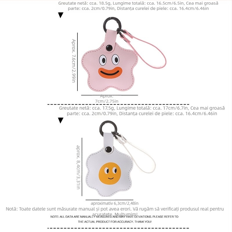 Breloc din piele, stil desen animat, expresii despre vreme