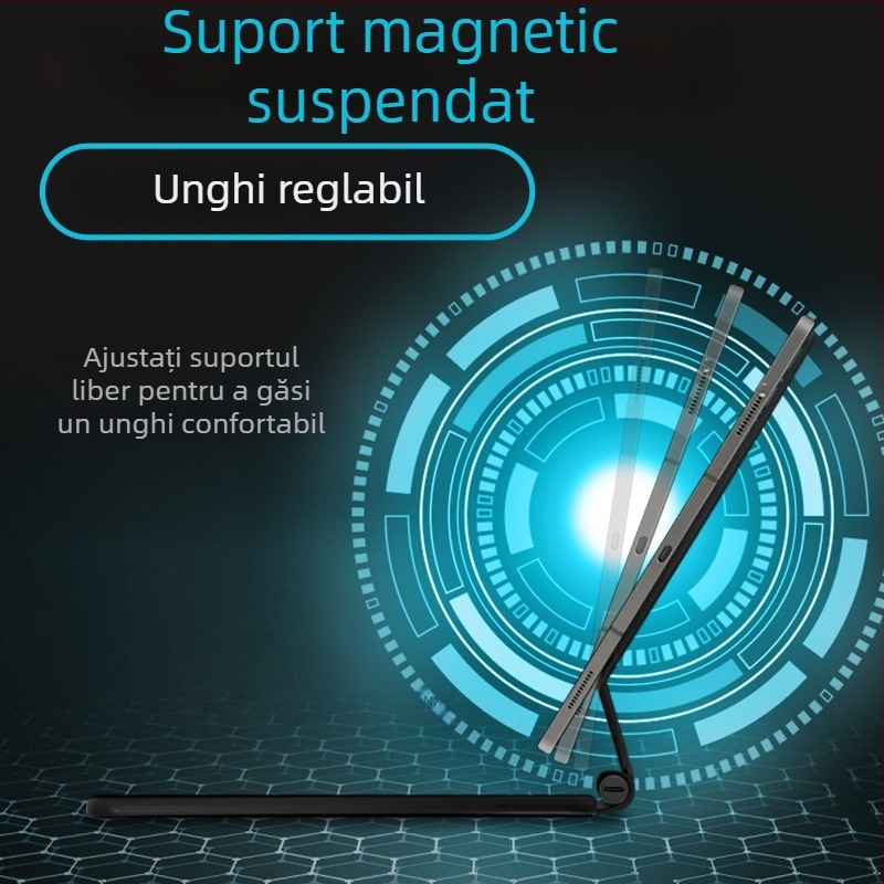 Tastatură Bluetooth cu levitație magnetică pentru tabletele Samsung Tab S7/S8/S9/S9 FE, 565 g, mapare personalizată a tastelor