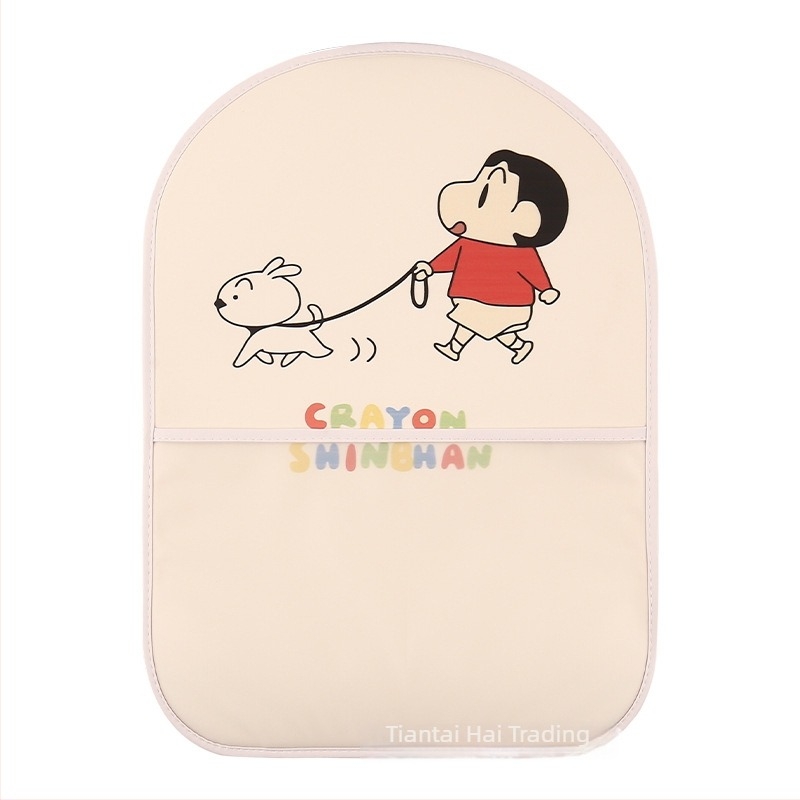 Perne pentru spătarul scaunului auto, universală pentru toate anotimpurile, material PU, umplutură burete, model desen animat, logo tipărit