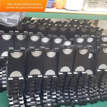 Suport pentru telefon și tabletă - model 306, patru cleme, universal pentru telefoane și tablete, din plastic, suportă personalizare