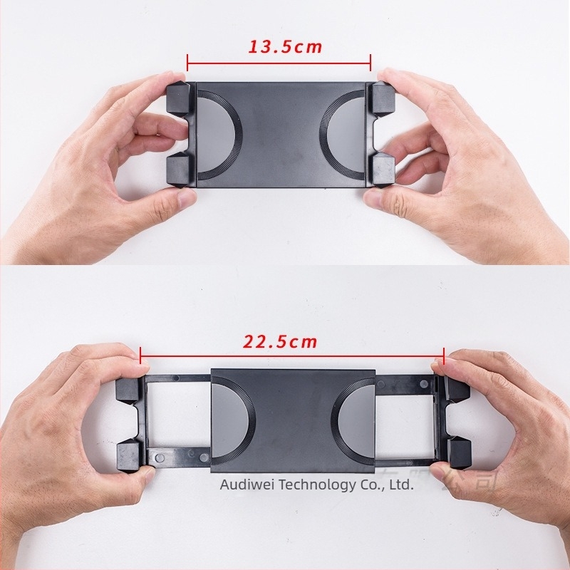 Suport pentru telefon și tabletă - model 306, patru cleme, universal pentru telefoane și tablete, din plastic, suportă personalizare