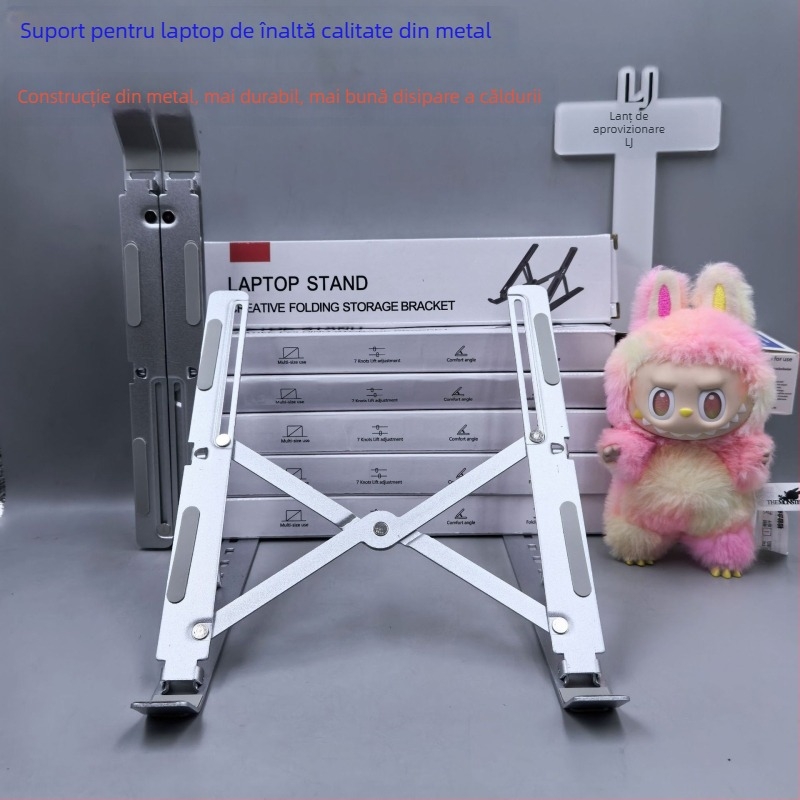 Suport pentru laptop – pliabil din aliaj de aluminiu, design de ridicare, model ZJ-001
