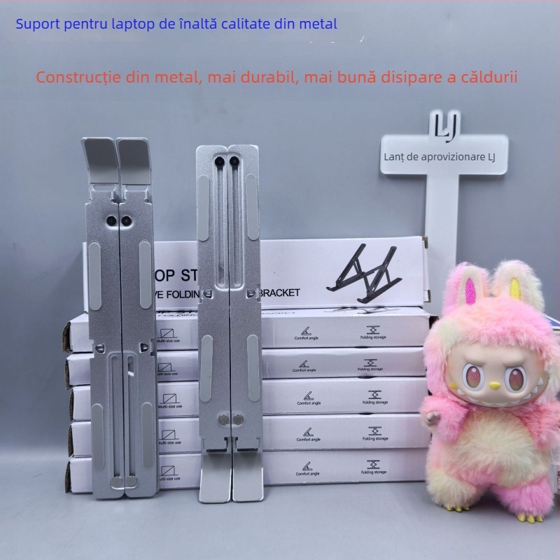 Suport pentru laptop – pliabil din aliaj de aluminiu, design de ridicare, model ZJ-001